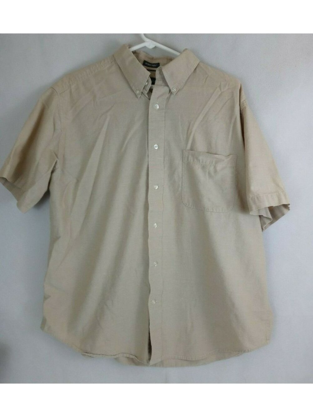 St. John's Bay Worry Free Men's Tan Casual Shirt Size XL